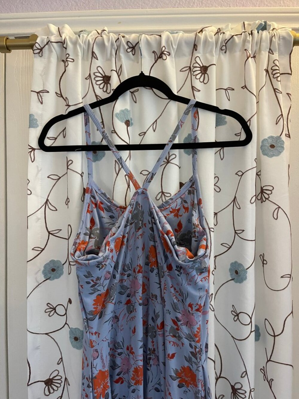 Like New Women's Sz XL Pact Lavender Floral Slip Dress - Picture 6 of 8